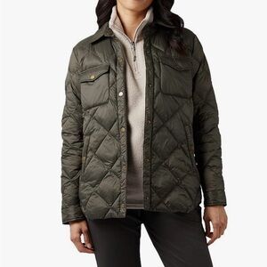 32 Degrees Women's Quilted Utility Jacket - Olive Green